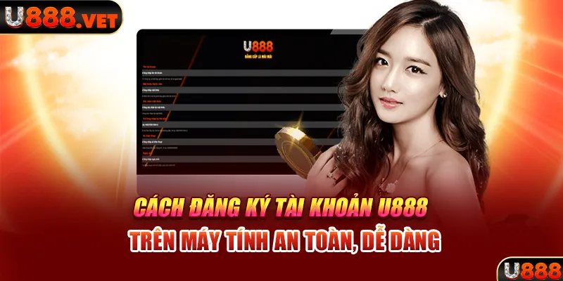 Cách đăng ký tài khoản U888 trên máy tính an toàn, dễ dàng 